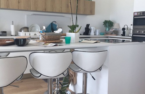 Cros-de-Cagnes Condo | Luxurious waterfront apartment with sea view and mountain view near the racecourse