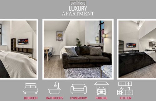 Gateway District Apartment | Luxury 1BD | DT Cleveland | 2 Beds | Free Parking