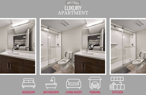 Gateway District Apartment | Luxury 1BD | DT Cleveland | 2 Beds | Free Parking