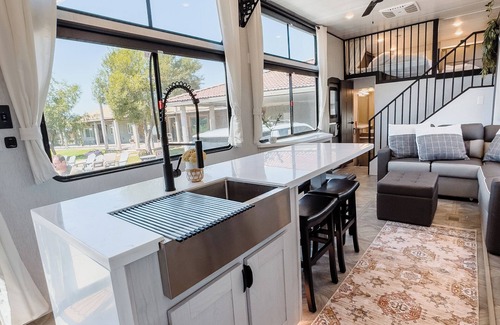 Sandy Beach House | Luxury 2 Story Beachfront RV w/ Lofts – Perfect Family Escape at The Reef!