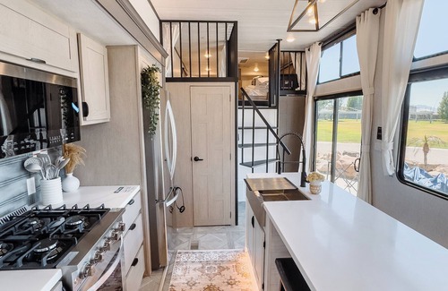 Sandy Beach House | Luxury 2 Story Beachfront RV w/ Lofts – Perfect Family Escape at The Reef!