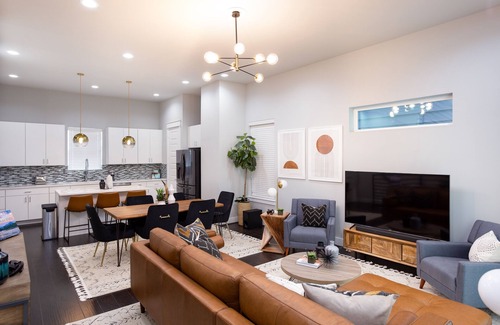 Astrodome House | Luxury 4-Story Scandinavian Townhouse with Rooftop
