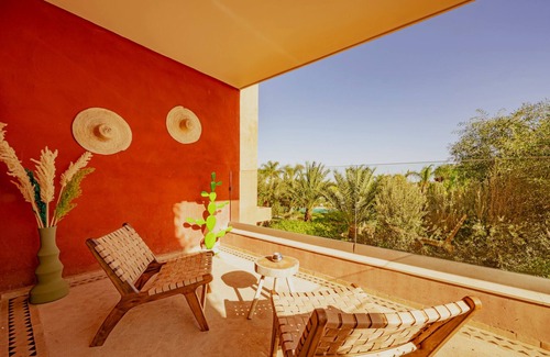 Palmeraie Apartment | Luxury Apartment with Pool View