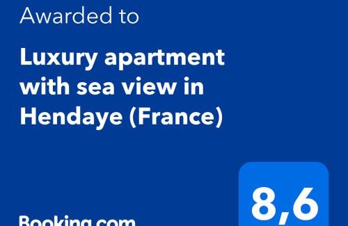 Hendaye Apartment | Luxury apartment with sea view in Hendaye (France)