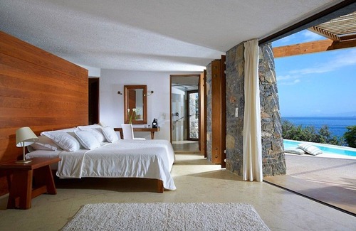 Agios Nikolaos Villa | Luxury Crete Villa | Villa Daphne | Private Pool | Ocean Front | 1 BDR |.