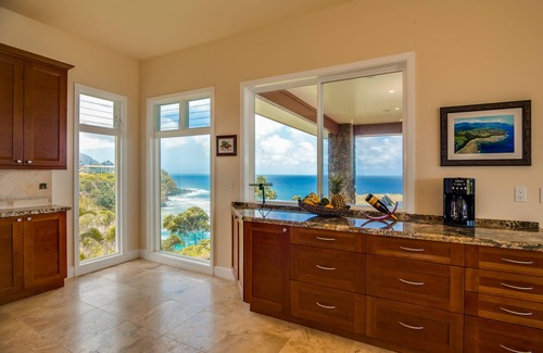 Princeville House | Luxury Home With Spectacular 180 Degree White Water Views & Infinity Edge Pool