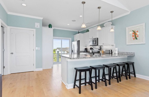 Emerald Isle House | Luxury Oceanfront Home: Private Pool, Elevator Access, Game Room & More!