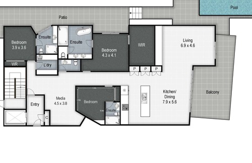 Currumbin Apartment | Luxury on Currumbin Beach - modern apartment with private pool