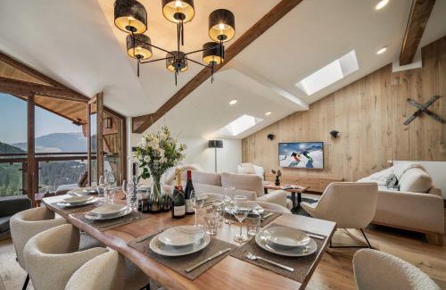 Courchevel Apartment | Luxury Penthouse Courchevel Sauna Views 4BR Nebula