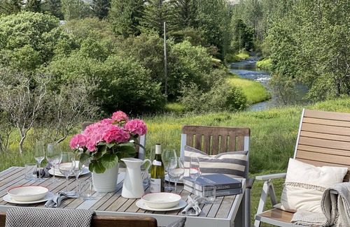 Hveragerdi House | Luxury riverfront villa, w/hot tub and close to the Golden Circle
