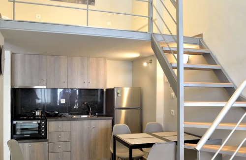 Nea Potidaia House | luxury seaside apartment with loft
