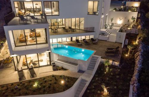 Rogoznica Villa | Luxury Seafront Villa Roots with private, heated pool, 5 en-suite bedrooms, enchanting sea views
