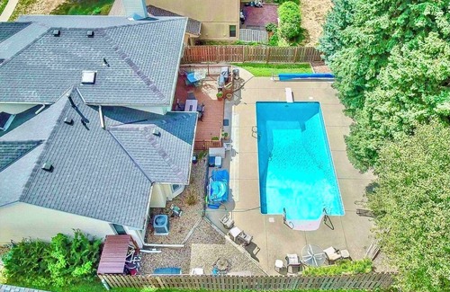 West Omaha House | Luxury vacation house, heated pool + hot tub