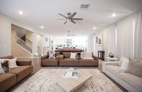 Enterprise House | Luxury Vegas Retreat with Pool Pickleball Court Mini Golf Basketball & Game Loft