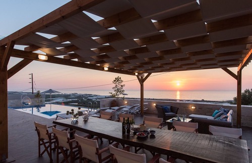 Limeniskos Villa | Luxury villa Elpida with amazing sea view and heated pool