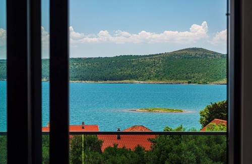 Municipality of Posedarje Villa | Luxury Villa Spectrum pool 32m2 sauna, family, sea view, bbq