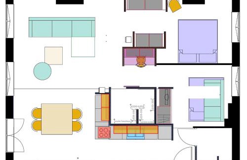 Boucle - Gros Caillou Apartment | LYON4 cocooning centre Croix Rousse 86m2-4P