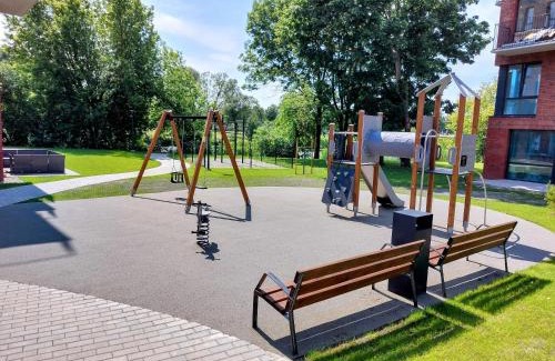 Klaipeda Apartment | M18 Waterside Park Apartments, Self check-in, Free parking, Wi-fi