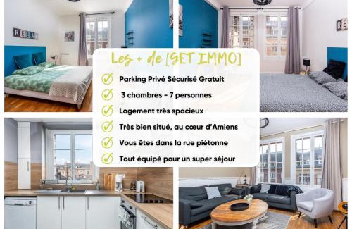 Centre Ville Apartment | Magnifique 3 Chambres - Parking - Hyper Centre - Gare