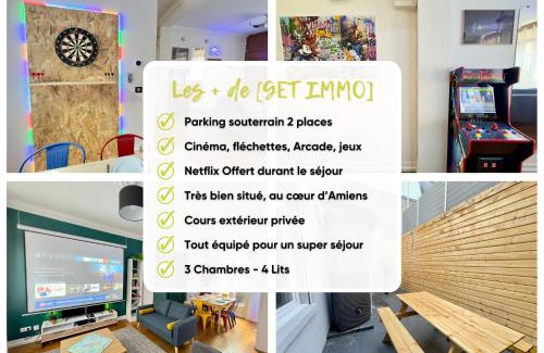 Sainte-Anne - Faubourg Noyon House | Maison 3ch - Cinéma - Game Room - Parking - Gare