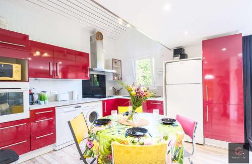 Sanguinet Ski Chalet | Maison PMR à 5 min du lac de Sanguinet 4 personnes