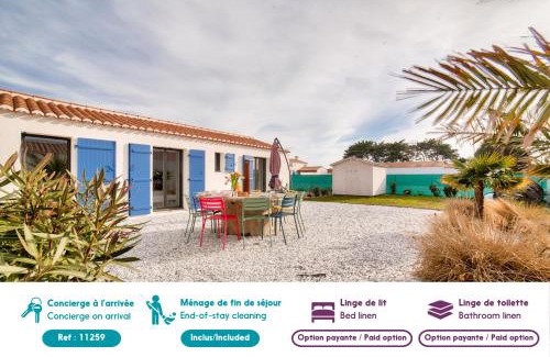 Noirmoutier-en-l'Ile House | Maison pour 9 - Jacuzzi - 300m de la plage