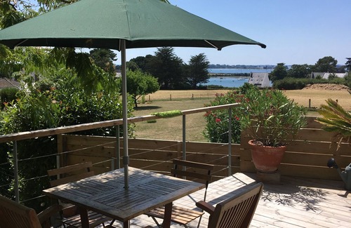 Sene House | Maison vue Mer (Golfe Morbihan), terrace, 3 mn walk from the beach