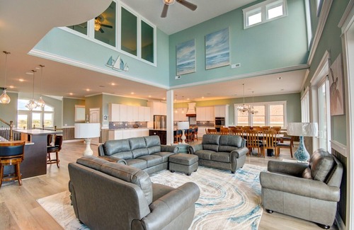 North Topsail Beach House | Majestic View - NEW LUXURY Oceanfront Home - Pool, Hot Tub, Theater, Elevator