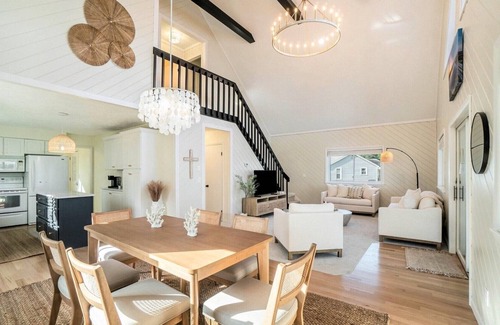 Gaylord House | Marvelous updated 4-bedroom lake house in Gaylord with sunset views and a beach