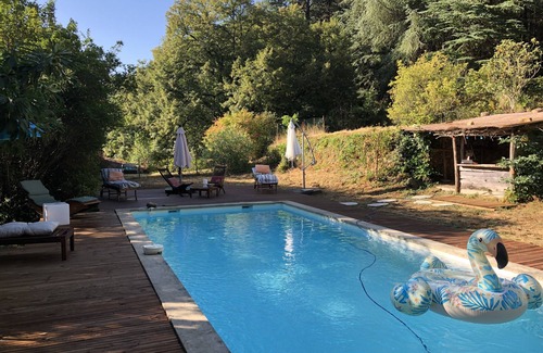 Anduze House | Mas Cévenol typical family, isolated, quiet, private pool in the heart of 20ha