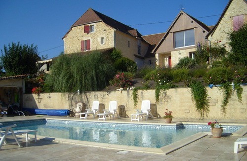 Thenon House | MASKALI, Gite le Périgourdin, heated swimming pool, open view