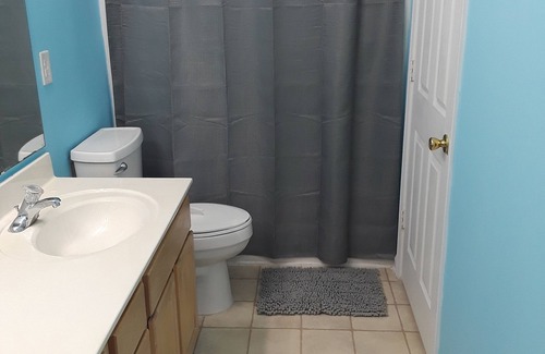 Fort Mill House | Master bedroom w/private bathroom.