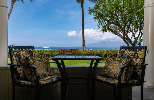 Historic Lahaina Front Street Condo | MAUI LAHAINA SHORES #105nOCEAN-BEACH FRONT LOCATION GROUND FLOOR nNO RESORT FEE