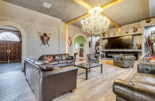Brookhaven Villa | Medieval-Themed Castle Less Than 10 Mi to Shirley Beach!