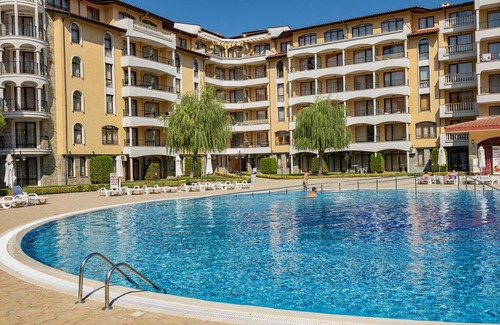 Sunny Beach Apartment | MENADA * ROYAL SUN * Family 1 bedroom with balcony and pool view