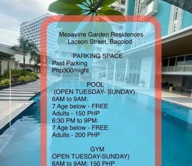 Bacolod Apartment | Mesavirre Garden Residences Tower B Studio Unit