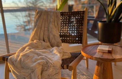 Bowling Green House | Mid-Century Modern Lake House with Stunning Views, Pool, Fire Pit