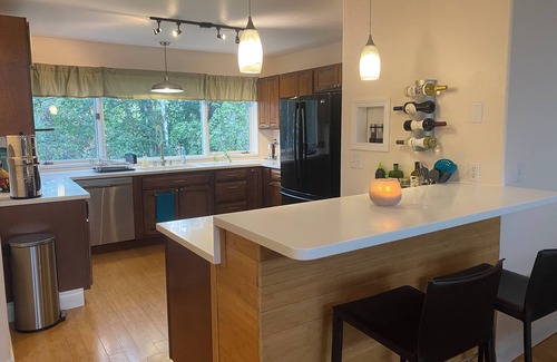 North Star Apartment | Midnight Sun Corporate Loft - near downtown + trails with lots of light!