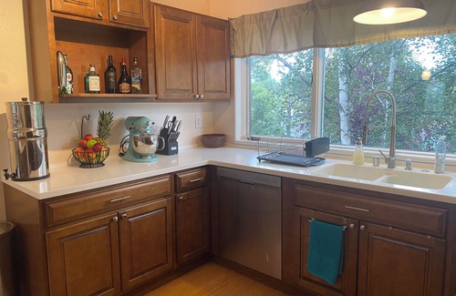 North Star Apartment | Midnight Sun Corporate Loft - near downtown + trails with lots of light!