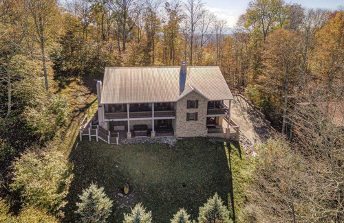 Wolf Laurel House | Million $$ Home, Elevator, View of Big Bald, Hot Tub, Sleeps up to 12