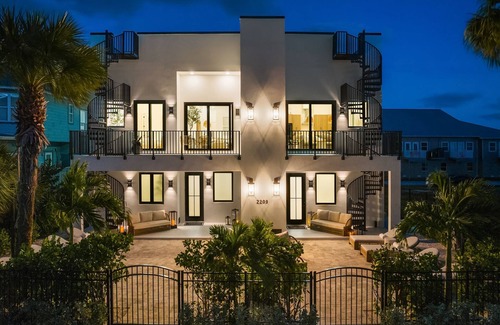 Indian Rocks Beach Villa | Milos Beach House "BRAND NEW" A Luxe Haven Steps from the Beach-ROOFTOP SWIMMING