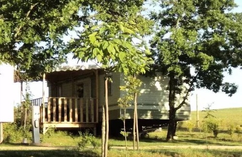 Reilhaguet House | Mobil-Home 21m2 Dordogne 5 Personen/2 Schlafzimmer - überdachte Terrasse (Sonntag) 5 Personen