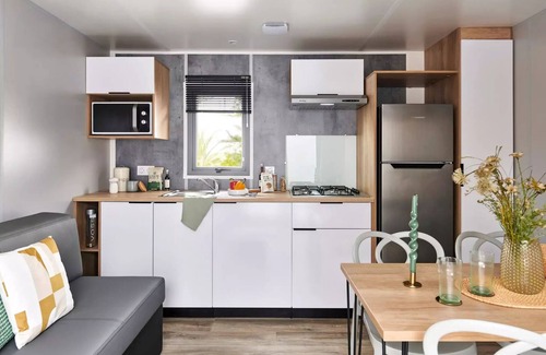 Pouzauges House | Mobil-home Prestige Duo - 2 Schlafzimmer - 2 Badezimmer - 2 WC - CLIM - TV + Geschirrspüler 6 Personen