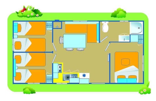 Caorle RV Rental | Mobile home ∙ 3 bedrooms ∙ 7 guests
