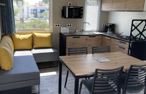La Gueriniere House | Mobile home 6 persons in 5* campsite, NOIRMOUTIER direct access to the beach