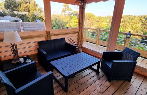 Meschers-sur-Gironde House | Mobilhome Premium 30-40m2 - 3 Schlafzimmer + TV + Überdachte Terrasse & Einwegbetten zur Verfügung* 8 Personen