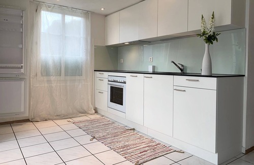 Flueelen Apartment | Modern Apartment with balcony -3 Minutes Walk to Lake & Train Station
