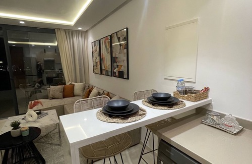 Casablanca Apartment | Modern 1br apartment with big terrace at Casa Finance City