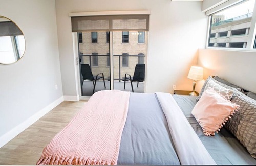 Downtown Apartment | Modern 2 BR with Balcony in GR Entertainment District