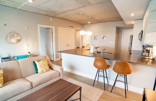 Downtown Apartment | Modern 2 BR with Balcony in GR Entertainment District